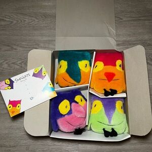 Rare! Box of 4 Snowlets Snowy Owl Mascots for 1998 Winter Olympics Nagano, Japan